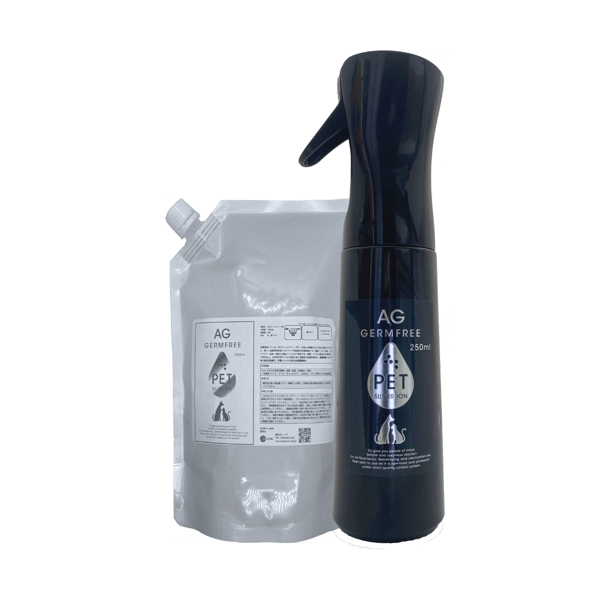 AGジャームフリー ペット 25 ppm スターターセット 350 mL＋ミストスプレー - アキショップ